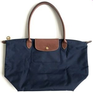 Longchamp Tote | Longchamp Le Polgar Large Navy Nylon Tote Bag